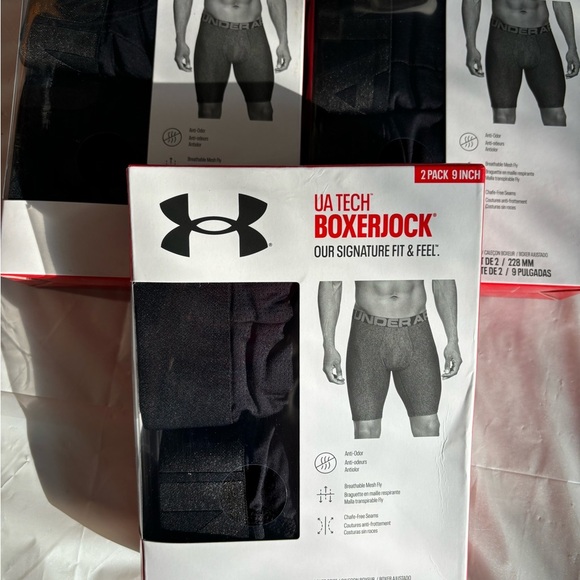 Under Armour UA Tech BOXERJOCK Boxer 9"  Underwear bundled 3 pack (6) total X/S - Picture 4 of 5